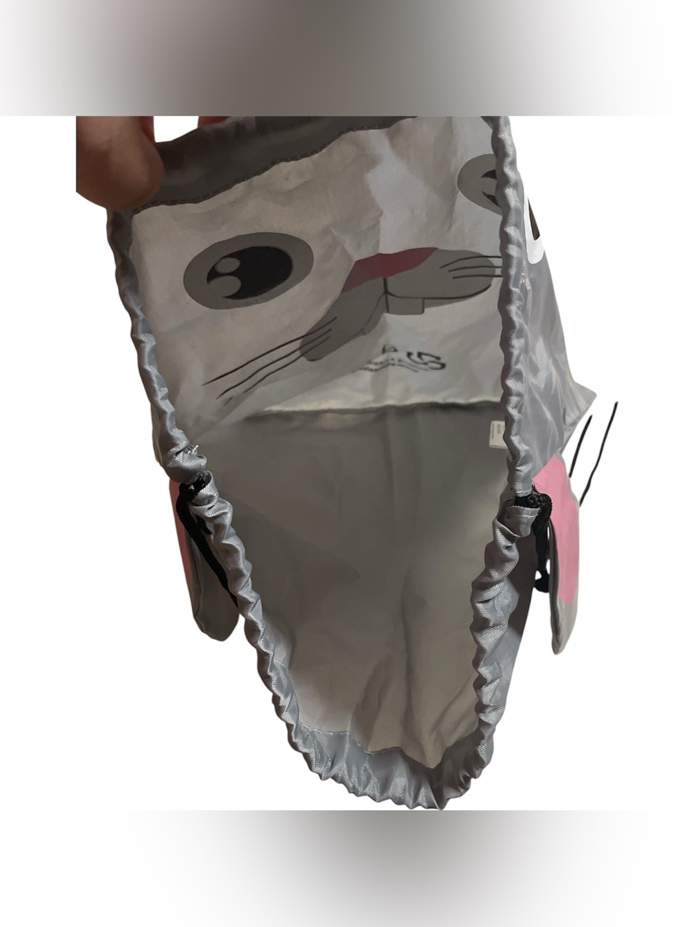 Vitronic Grey Bunny Rabbit Kids String Backpack 2012 - Picture 7 of 9